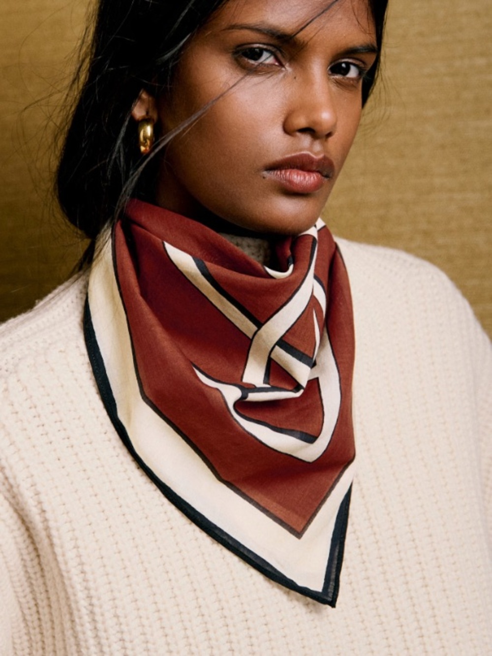 Sézane Signature Scarf NWT